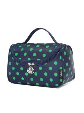 Travel Cosmetic Bag Polka Dot Makeup Organizer Hanging Toiletry Bag